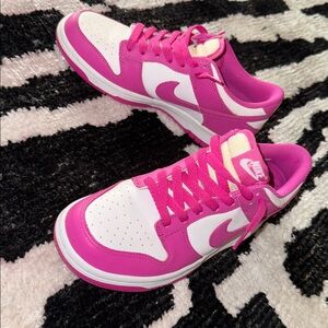 Nike Vibrant Pink and White Athletic Shoes